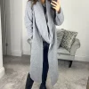 New ???? Feverfish Cowl Scarf Neck ???? Coat Grey ????