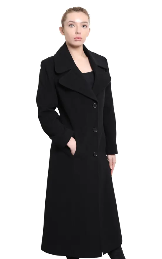 Cheapest ✨ De La Creme Fashions Black Large Lapel Single Breasted Long ???? Coat ???? 4 Cheapest ✨ De La Creme Fashions Black Large Lapel Single Breasted Long ???? Coat ???? - Image 2