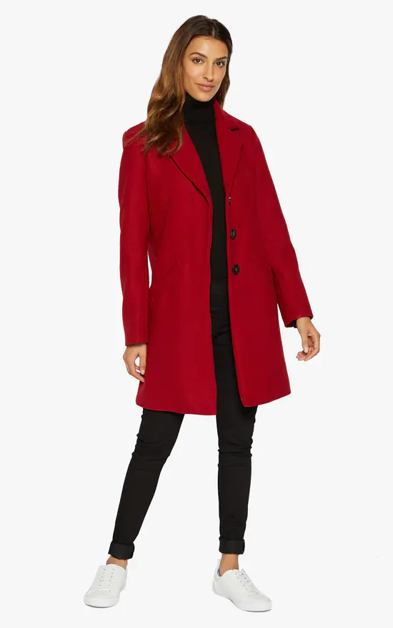 Cheap ???? De La Creme Fashions Sara Covert Button Up ???? Coat (Red) ???? 3 Cheap ???? De La Creme Fashions Sara Covert Button Up ???? Coat (Red) ????