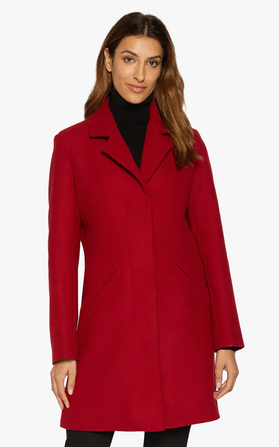 Cheap ???? De La Creme Fashions Sara Covert Button Up ???? Coat (Red) ???? 4 Cheap ???? De La Creme Fashions Sara Covert Button Up ???? Coat (Red) ???? - Image 2
