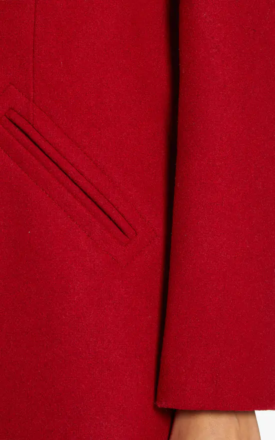 Cheap ???? De La Creme Fashions Sara Covert Button Up ???? Coat (Red) ???? 6 Cheap ???? De La Creme Fashions Sara Covert Button Up ???? Coat (Red) ???? - Image 4