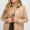 Best reviews of ???? H&L Fashions Beige Faux Leather Padded Gilet ????