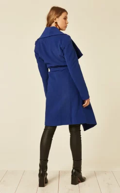 Cheapest ???? De La Creme Fashions Beverley Blue Large Lapel Duster ???? Coat ✔️ -De La Creme Fashions Shop unnamed file 1444