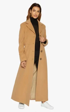 Hot Sale ???? De La Creme Fashions Sienna Longline Maxi ???? Coat (Camel) ????