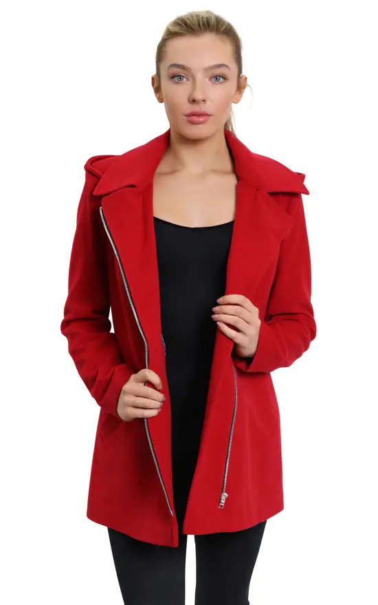 Deals ✔️ De La Creme Fashions Sylvia Red Wool Blend Zip Up Hooded ???? Coat ???? 3 Deals ✔️ De La Creme Fashions Sylvia Red Wool Blend Zip Up Hooded ???? Coat ????