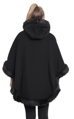 Outlet ???? De La Creme Fashions Caitlin Black Faux Fur Lined Hooded Cape ???? -De La Creme Fashions Shop unnamed file 1471
