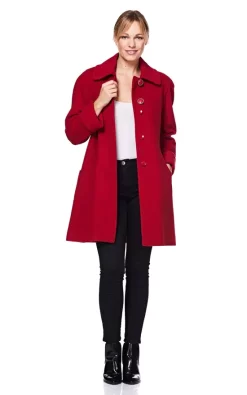 Flash Sale ???? De La Creme Fashions Lisa Red Wool & Cashmere Swing ???? Coat ???? -De La Creme Fashions Shop unnamed file 1481