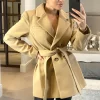 Budget ???? Anastasia Fashions Anastasia Camel Belted Double Breasted ???? Coat ????