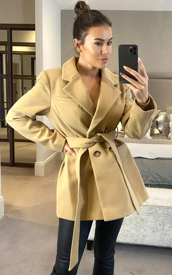 Budget ???? Anastasia Fashions Anastasia Camel Belted Double Breasted ???? Coat ???? 3 Budget ???? Anastasia Fashions Anastasia Camel Belted Double Breasted ???? Coat ????