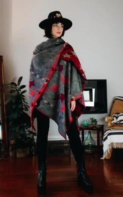 Deals ???? Kate Coleman Red And Grey Star Shawl Scarf Pashmina ???? -De La Creme Fashions Shop unnamed file 1499