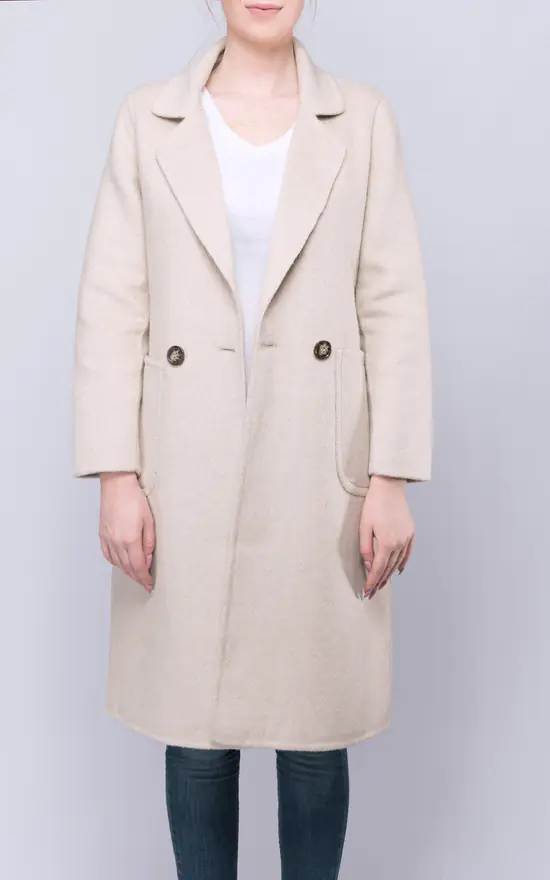 Cheap ???? FS Collection Cream Wool ???? Coat ???? 3 Cheap ???? FS Collection Cream Wool ???? Coat ????