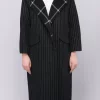 Discount ???? FS Collection Black Stripe Wool ???? Coat ???? 1 Discount ???? FS Collection Black Stripe Wool ???? Coat ???? -De La Creme Fashions Shop unnamed file 1513