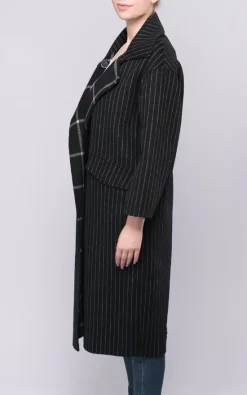 Discount ???? FS Collection Black Stripe Wool ???? Coat ???? 6 Discount ???? FS Collection Black Stripe Wool ???? Coat ???? -De La Creme Fashions Shop unnamed file 1514