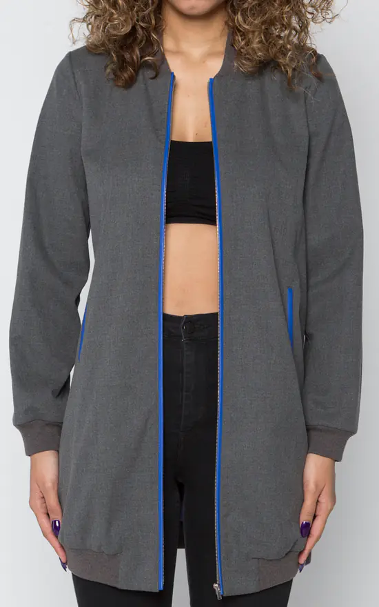 Buy ❤️ Quillattire Long Wool Tailored Bomber With Space Lining ???? 4 Buy ❤️ Quillattire Long Wool Tailored Bomber With Space Lining ???? - Image 2