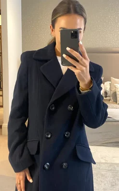 Cheapest ???? Anastasia Fashions Anastasia Navy ???? Womens Wool Cashmere Double Breasted Winter ???? Coat ???? -De La Creme Fashions Shop unnamed file 1540