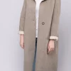 Best Sale ???? FS Collection Two Tone Beige Wool ???? Coat ????
