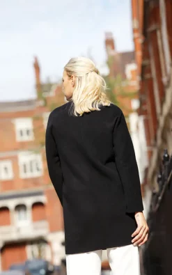 Cheap ???? FS Collection Black Crew Neck Wool ???? Coat ???? -De La Creme Fashions Shop unnamed file 1548