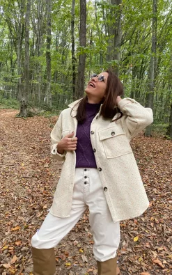 Flash Sale ???? Jan&Nova Marled Beige ???? Shirt Jacket ????