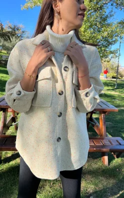 Flash Sale ???? Jan&Nova Marled Beige ???? Shirt Jacket ???? -De La Creme Fashions Shop unnamed file 1552