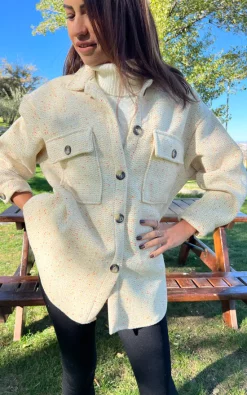 Flash Sale ???? Jan&Nova Marled Beige ???? Shirt Jacket ???? -De La Creme Fashions Shop unnamed file 1553