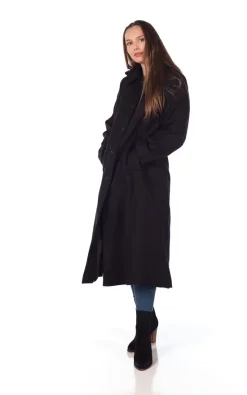 Promo ✨ De La Creme Fashions Rochelle Black Hooded Long Winter ???? Coat ????
