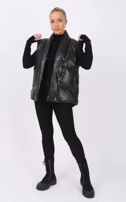 Wholesale ✔️ Pretty Moi Black Belted Leather Gilet ???? -De La Creme Fashions Shop unnamed file 159