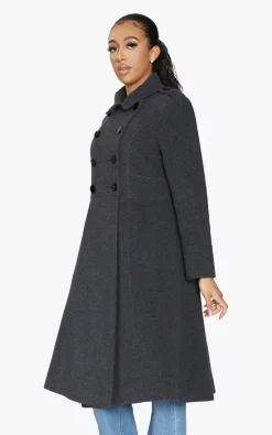 Deals ???? De La Creme Fashions Shannon A Line Double Breasted ???? Coat (Grey) ???? -De La Creme Fashions Shop unnamed file 1593