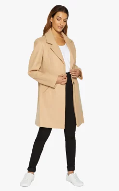 Cheapest ???? De La Creme Fashions Sara Covert Button Up ???? Coat (Camel) ????