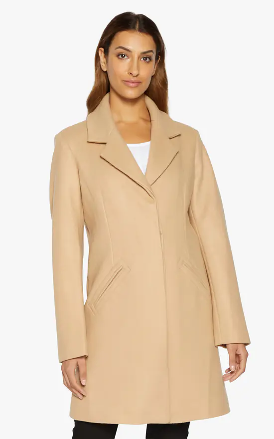 Cheapest ???? De La Creme Fashions Sara Covert Button Up ???? Coat (Camel) ???? 4 Cheapest ???? De La Creme Fashions Sara Covert Button Up ???? Coat (Camel) ???? - Image 2
