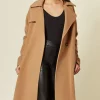 Best Pirce ???? De La Creme Fashions Diana Camel Wrap Around Duster ???? Coat ⭐