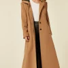 Outlet ???? De La Creme Fashions Clarissa Camel Oversized Hooded Long ???? Coat ????