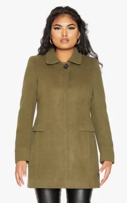 Brand new ???? De La Creme Fashions Khaki Wool Blend Hip Length Covert ???? Coat ✨ -De La Creme Fashions Shop unnamed file 1643