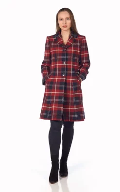 Promo ???? De La Creme Fashions Allison Red Tartan Check Single Breasted ???? Coat ⌛ -De La Creme Fashions Shop unnamed file 1660