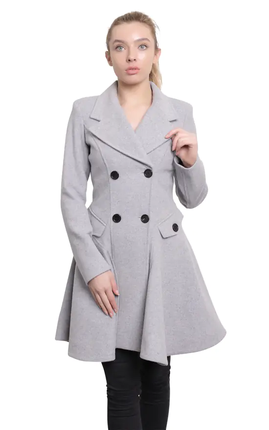 Budget ???? De La Creme Fashions Elena Silver Double Breasted Flarey ???? Coat ???? 3 Budget ???? De La Creme Fashions Elena Silver Double Breasted Flarey ???? Coat ????