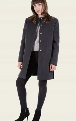 Cheap ???? De La Creme Fashions Kimono Grey Single Breasted ???? Coat ????