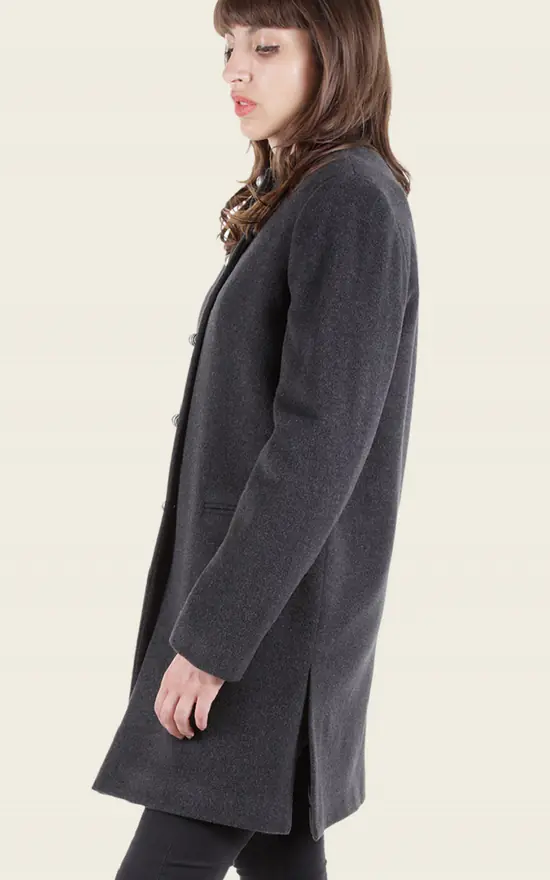 Cheap ???? De La Creme Fashions Kimono Grey Single Breasted ???? Coat ???? 4 Cheap ???? De La Creme Fashions Kimono Grey Single Breasted ???? Coat ???? - Image 2