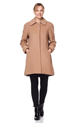 Hot Sale ❤️ De La Creme Fashions Lisa Camel Wool & Cashmere Swing ???? Coat ????