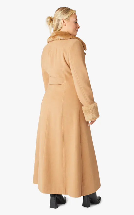 Coupon ???? De La Creme Fashions Alexa Camel Military Faux Fur Trim Maxi ???? Coat ✨ 5 Coupon ???? De La Creme Fashions Alexa Camel Military Faux Fur Trim Maxi ???? Coat ✨ - Image 3