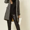 Promo ???? De La Creme Fashions Hillary Check Design Herringbone ???? Coat ????