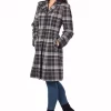 Cheap ✨ De La Creme Fashions Allison Grey Tartan Check Single Breasted ???? Coat ????