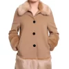 Buy ???? De La Creme Fashions Camel Faux Fur Trim Wool Mix Luxury ???? Coat ????