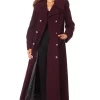 Budget ✔️ De La Creme Fashions Carmelle Wine Double Breasted Maxi ???? Coat ???? -De La Creme Fashions Shop unnamed file 1812
