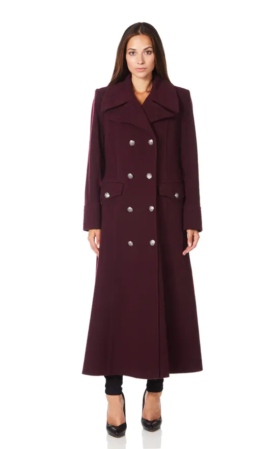 Budget ✔️ De La Creme Fashions Carmelle Wine Double Breasted Maxi ???? Coat ???? 4 Budget ✔️ De La Creme Fashions Carmelle Wine Double Breasted Maxi ???? Coat ???? - Image 2