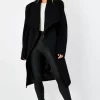 Discount ???? De La Creme Fashions Beverley Black Large Lapel Duster ???? Coat ????