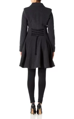 Best deal ???? De La Creme Fashions Elena Grey Wool Blend Fit And Flare Skater ???? Coat ???? -De La Creme Fashions Shop unnamed file 1838