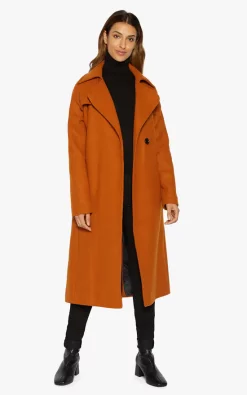 Top 10 ???? De La Creme Fashions Diana Orange Wrap Around Duster ???? Coat ????