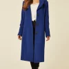 Brand new ???? De La Creme Fashions Beatrice Blue Hooded Mid Length ???? Coat ✨