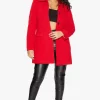 Best Sale ???? De La Creme Fashions Red Wool Blend Hip Length Covert ???? Coat ???? -De La Creme Fashions Shop unnamed file 1860