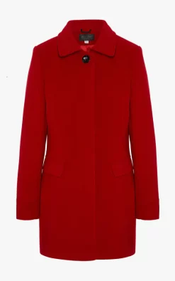 Best Sale ???? De La Creme Fashions Red Wool Blend Hip Length Covert ???? Coat ???? -De La Creme Fashions Shop unnamed file 1863