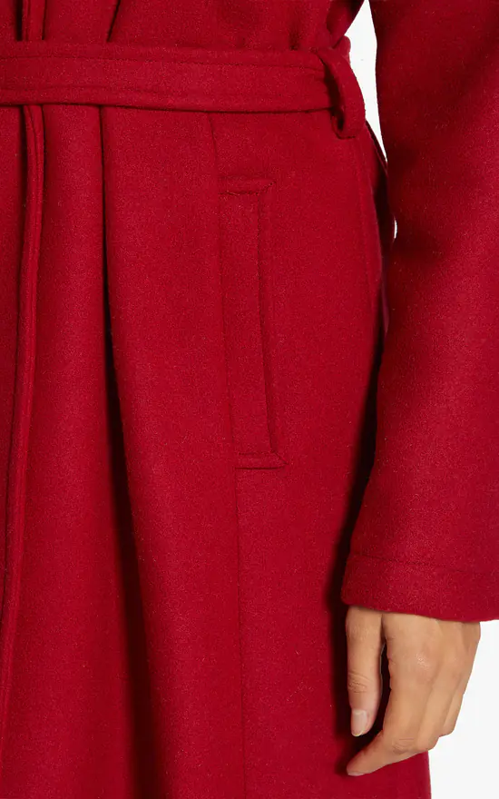 Coupon ✨ De La Creme Fashions Diana Red Wrap Around Duster ???? Coat ???? 6 Coupon ✨ De La Creme Fashions Diana Red Wrap Around Duster ???? Coat ???? - Image 4